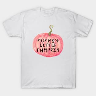 Watercolor Mommy's little pumpkin T-Shirt